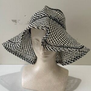 Volcom Sedgewick Hat Style E5611106 Black White Woven